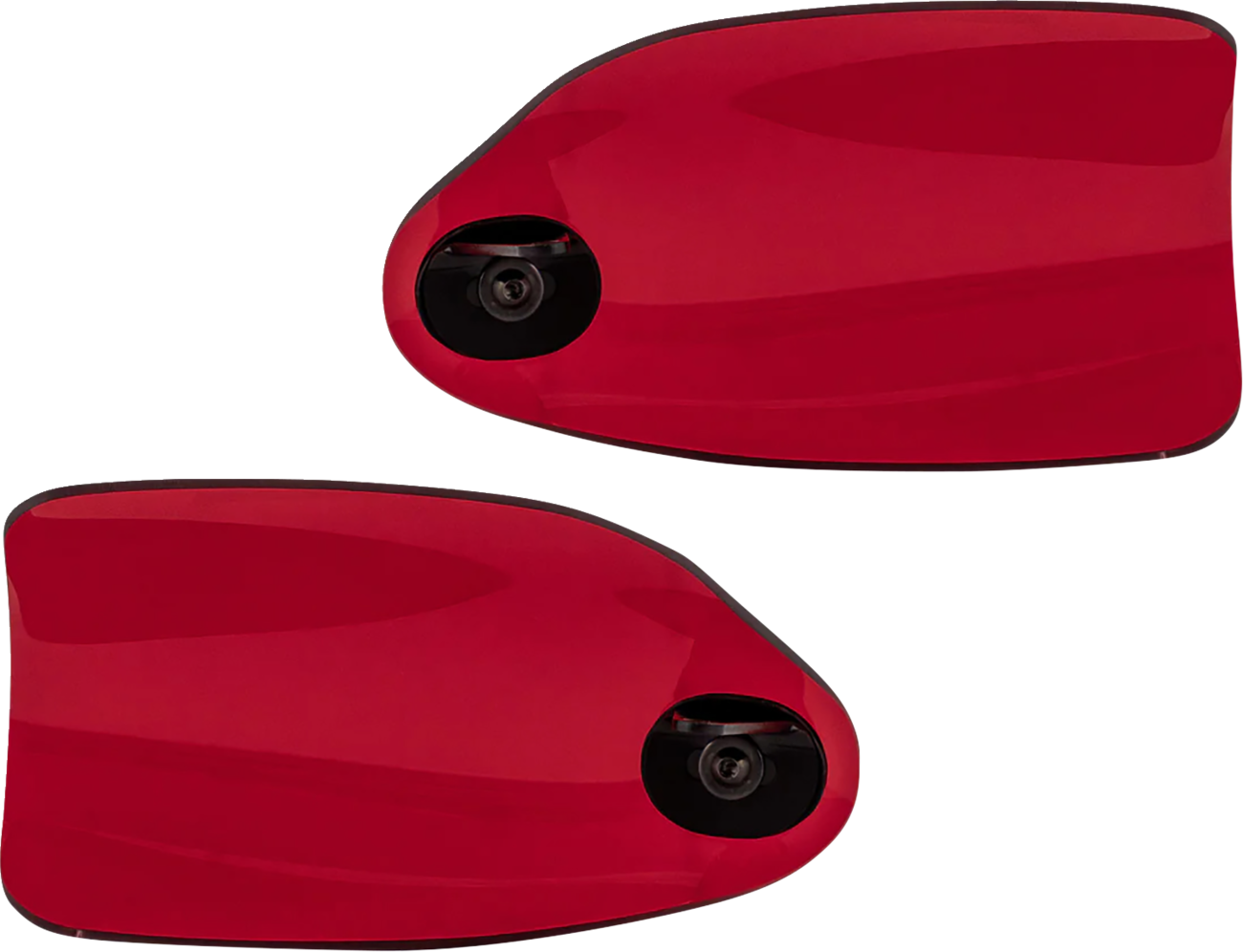 KLOCK WERKS Flare® Handguards - Harley-Davidson Cable Clutch - Red KWS-01-0129-CC