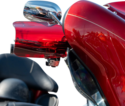 KLOCK WERKS Flare® Handguards - Harley-Davidson Cable Clutch - Red KWS-01-0129-CC