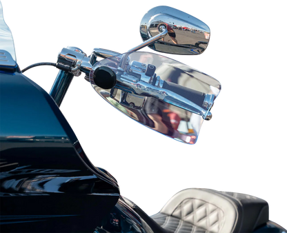 KLOCK WERKS Flare® Handguards - Harley-Davidson Cable Clutch - Blue Ice KWS-01-0128-CC