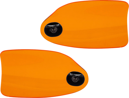 KLOCK WERKS Flare® Handguards - Harley-Davidson Cable Clutch - Orange KWS-01-0130-CC