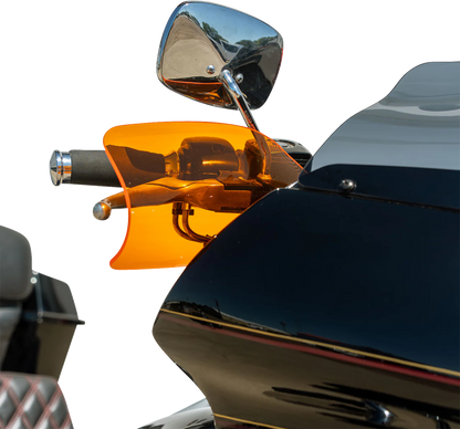 KLOCK WERKS Flare® Handguards - Harley-Davidson Cable Clutch - Orange KWS-01-0130-CC