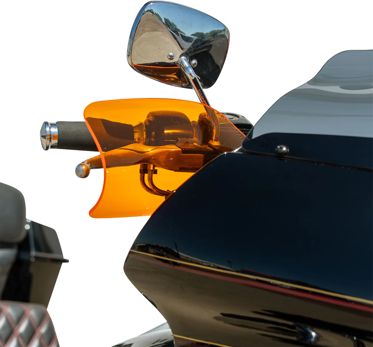 KLOCK WERKS Flare® Handguards - Harley-Davidson Hydraulic Clutch - Orange KWS-01-0130-HC