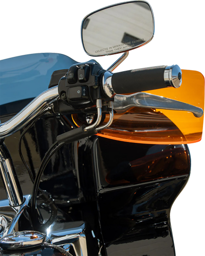 KLOCK WERKS Flare® Handguards - Harley-Davidson Hydraulic Clutch - Orange KWS-01-0130-HC