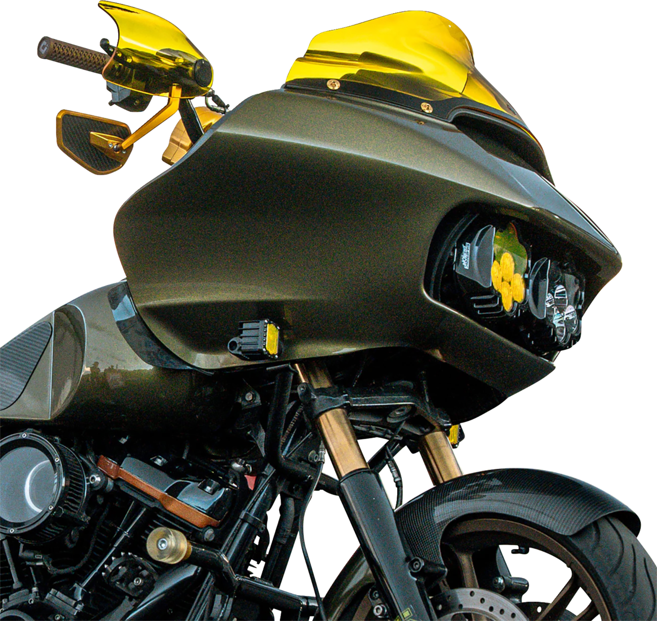 KLOCK WERKS Flare® Handguards - '23-'25 Harley-Davidson - Yellow KWS-01-0131-23