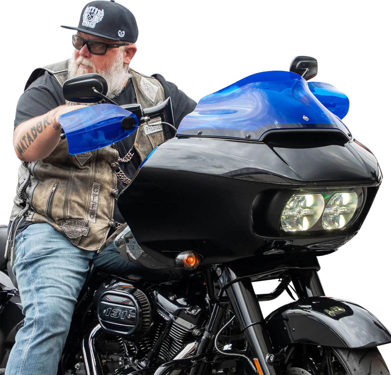 KLOCK WERKS Flare® Handguards - '23-'25 Harley-Davidson - Blue KWS-01-0133-23
