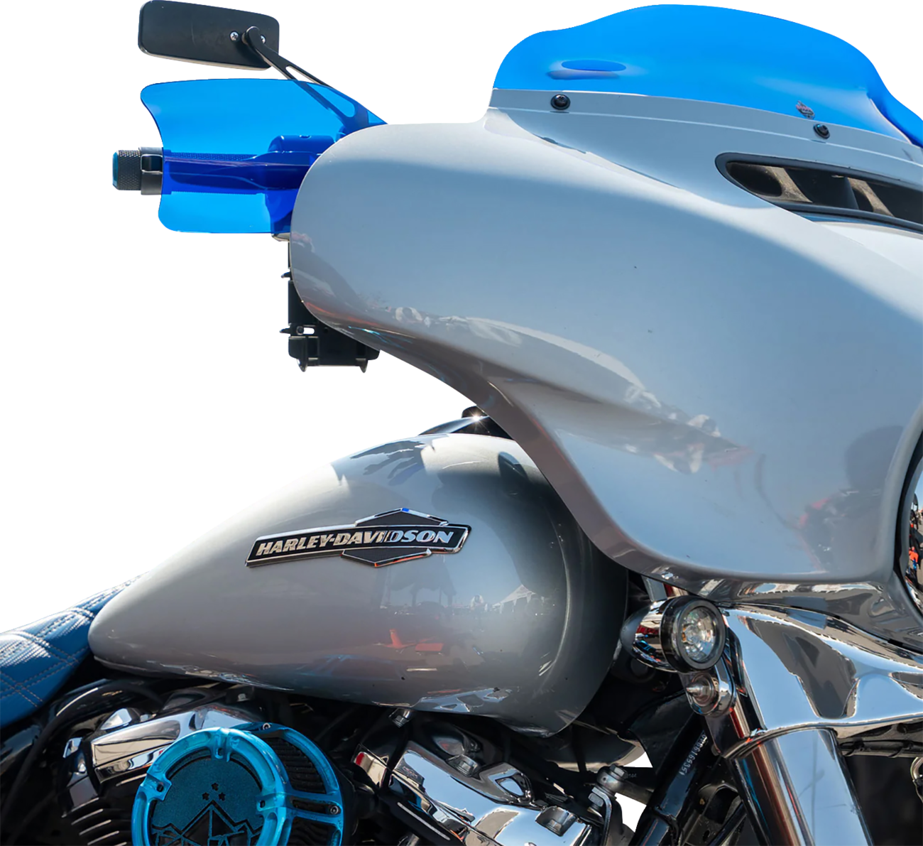 KLOCK WERKS Flare® Handguards - '23-'25 Harley-Davidson - Blue KWS-01-0133-23