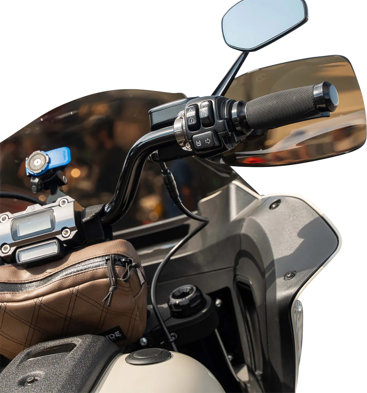 KLOCK WERKS Flare® Handguards - Harley-Davidson Hydraulic Clutch - Bronze KWS-01-0135-HC