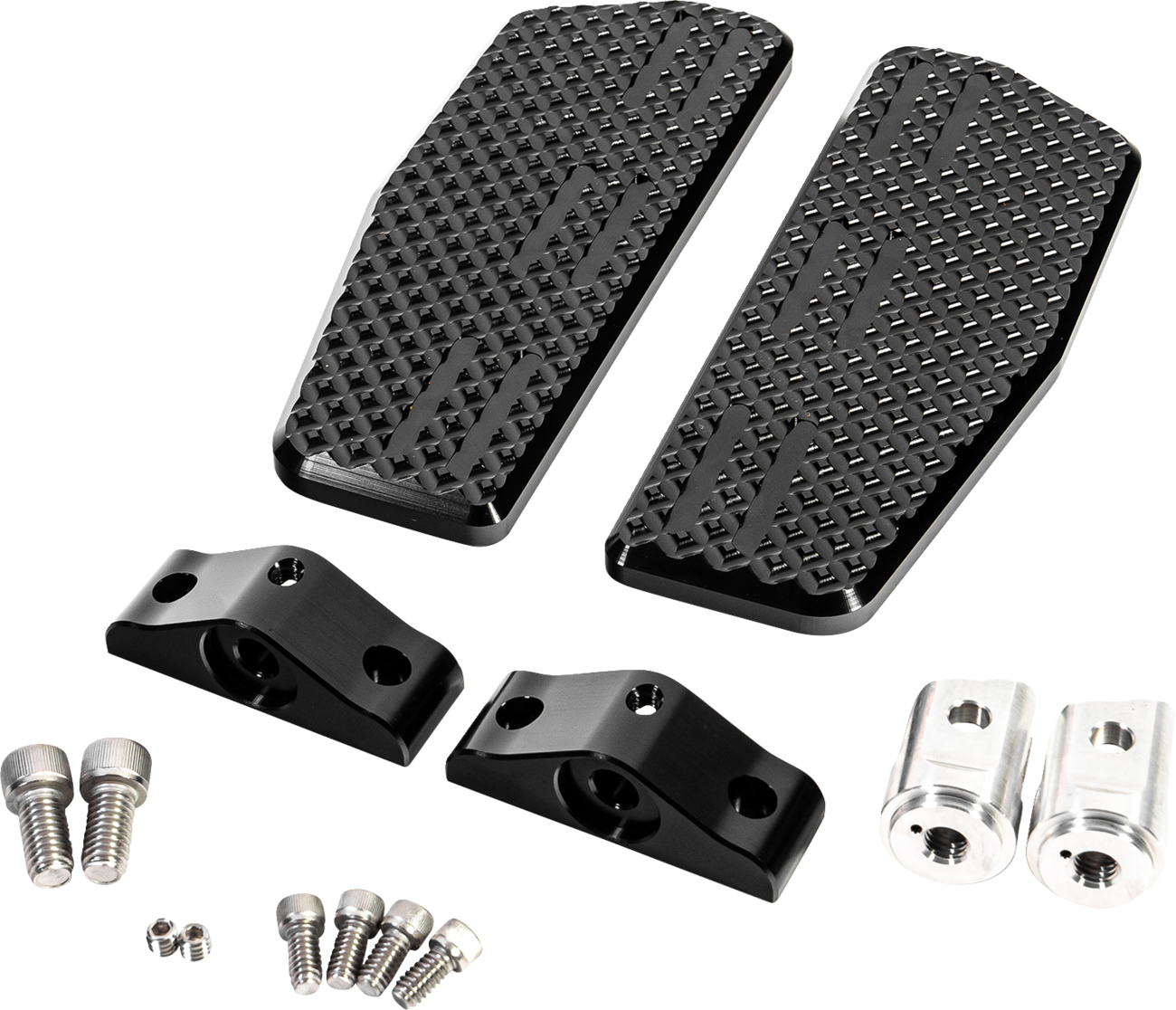 LA CHOPPERS Mini Floorboards - Driver - Black LA-P101-02B