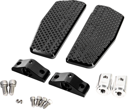 LA CHOPPERS Mini Floorboards - Driver - Black LA-P101-02B
