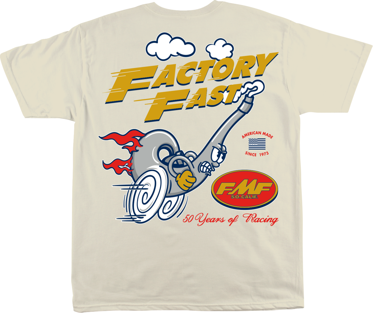 FMF Factory Faster T-Shirt - Natural - Large HO25118901NATLG
