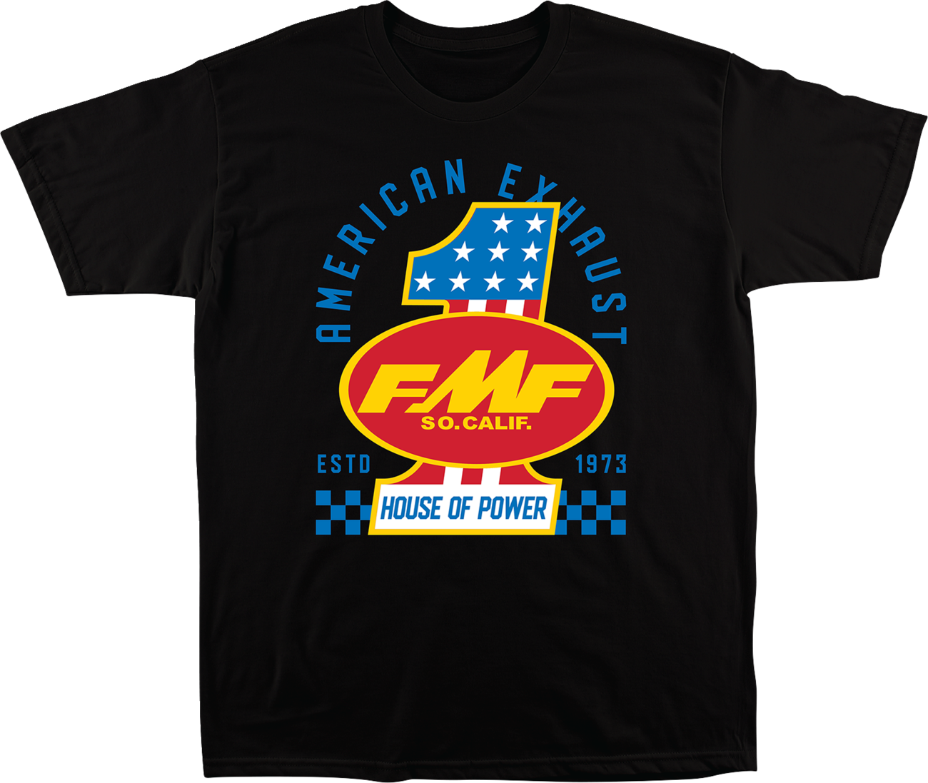 FMF America First T-Shirt - Black - Large HO25118906BLKLG