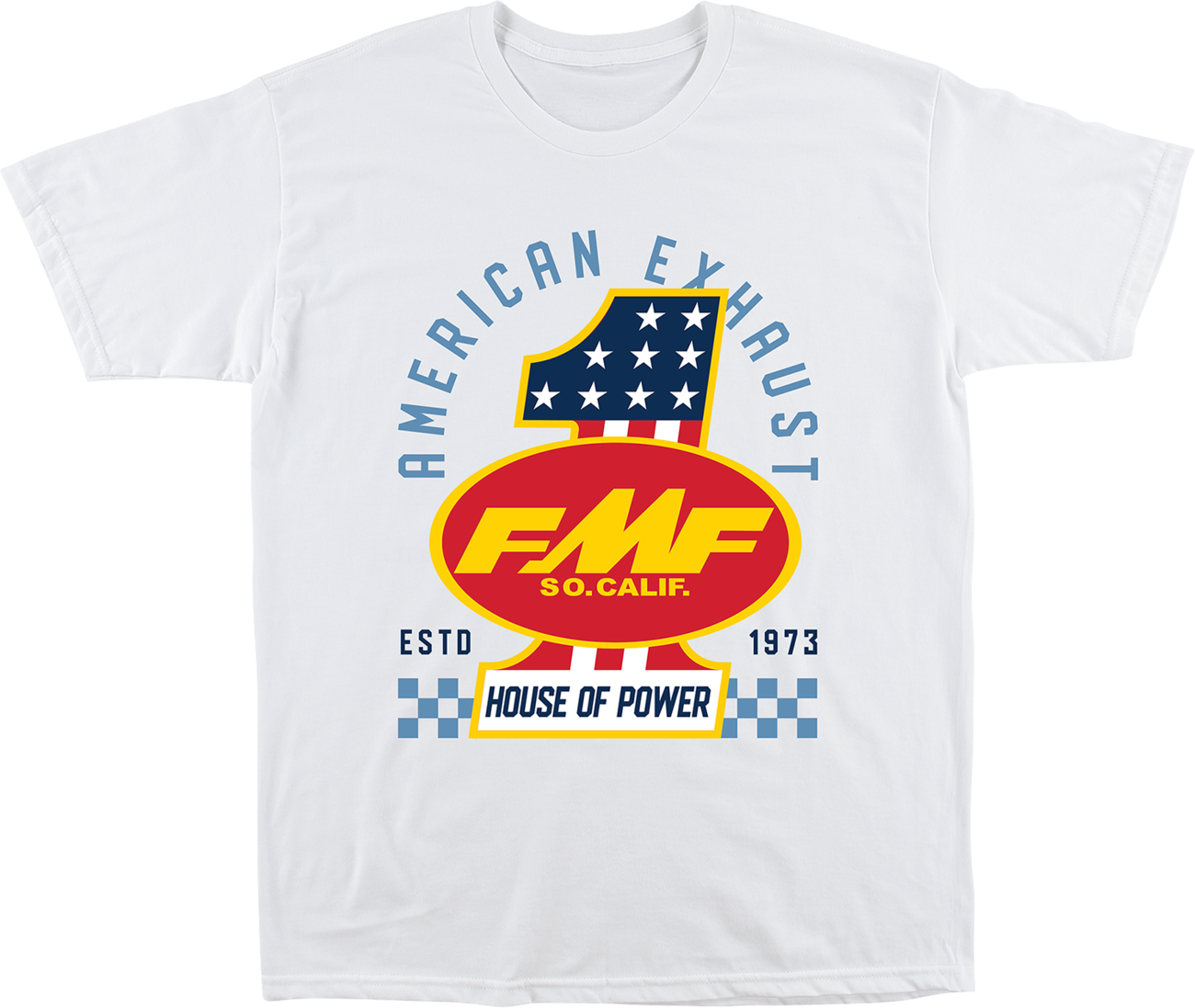 FMF America First T-Shirt - White - Medium HO25118906WHTMD