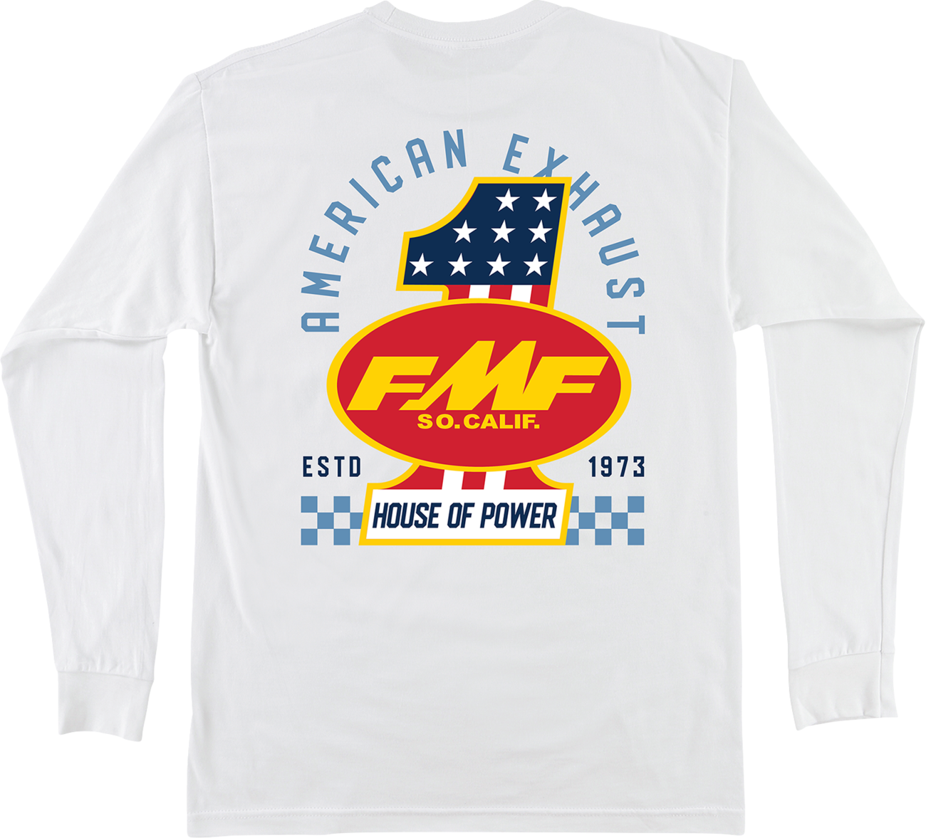 FMF America First Long-Sleeve T-Shirt - White - Large HO25119901WHTLG