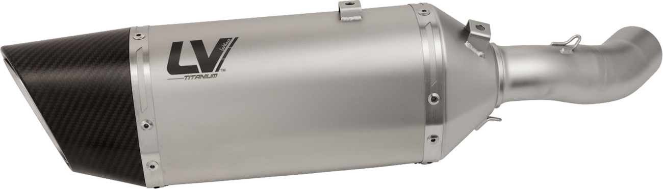 LEOVINCE LV-14 R Slip-On Muffler - Titanium - Kawasaki Z 900 15605TU