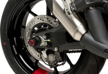 PUIG HI-TECH PARTS Axle Sliders - Rear - Black - Pair - Ducati Monster 20717N