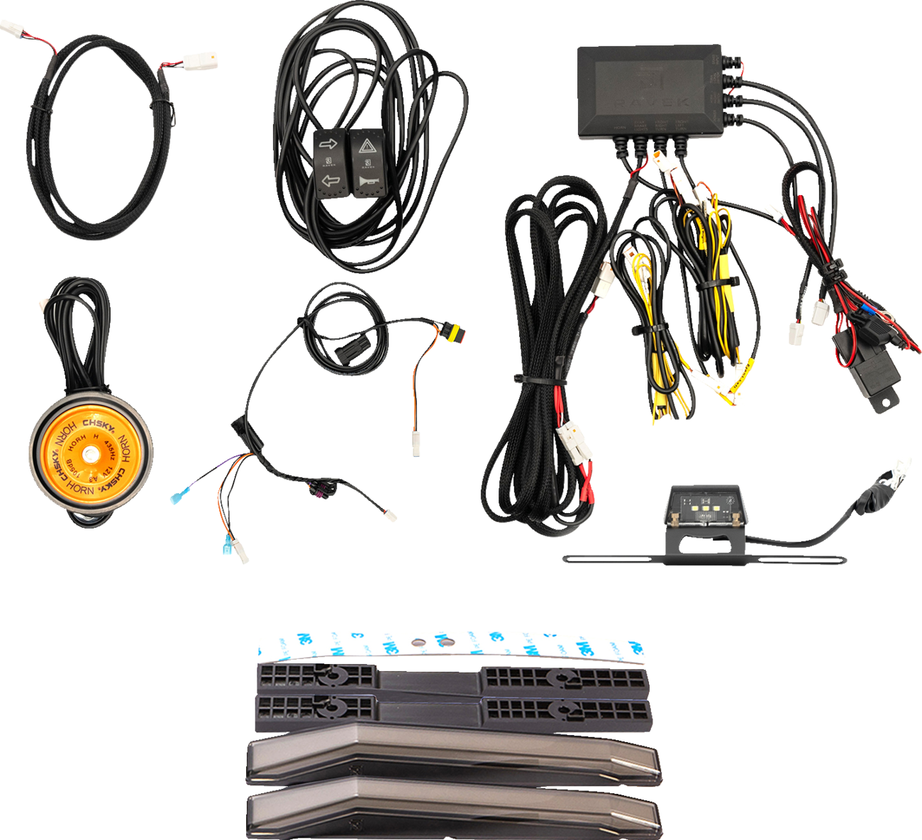 RAVEK Turn Signal Kit - Amber - White Running Light - Defender HD11 65-2000