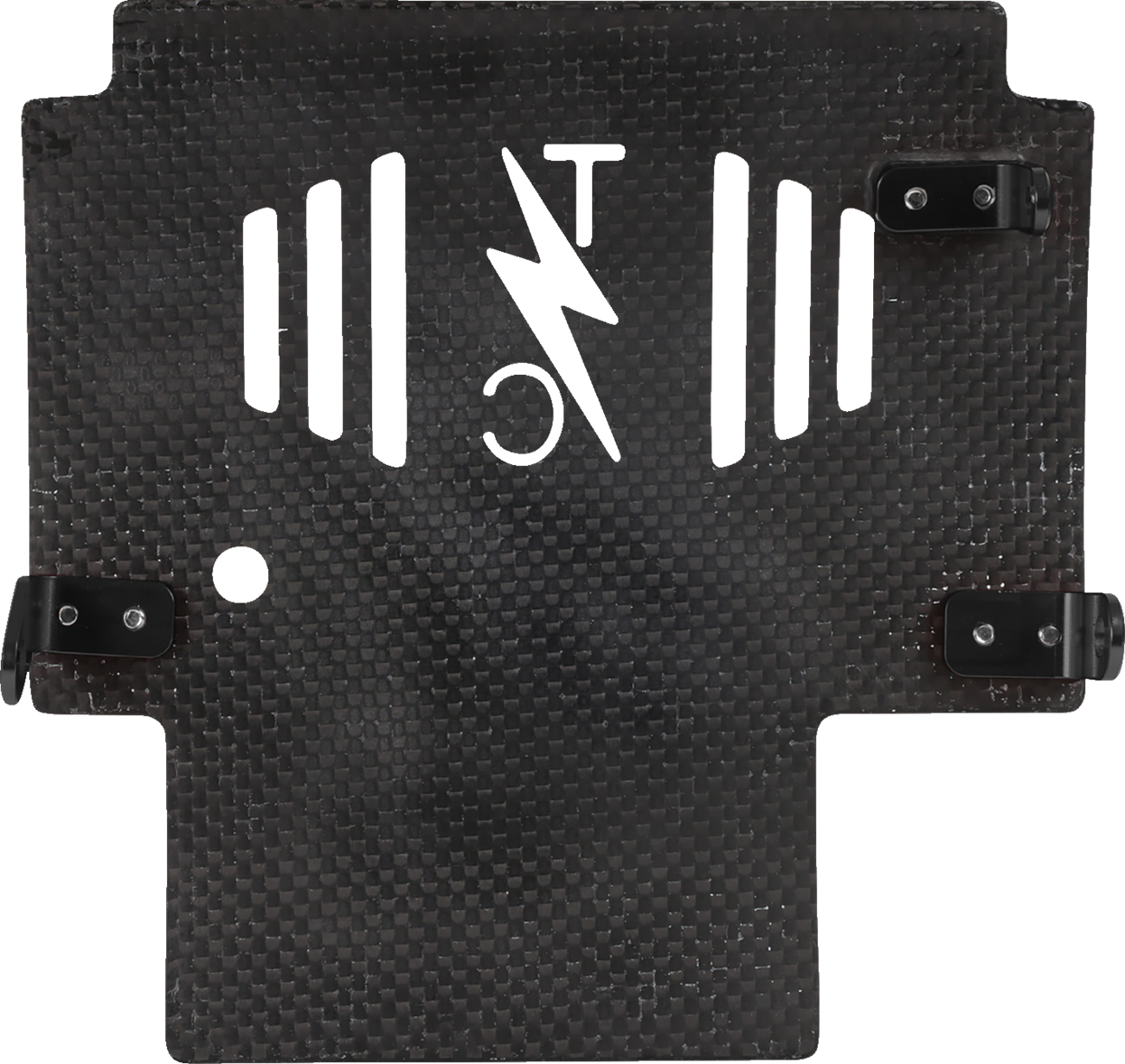 THRASHIN SUPPLY CO. Skid Plate - Carbon Fiber/Forged - With Black Brackets - FLHX/FLTRX TSC-3035-1