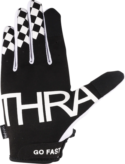 THRASHIN SUPPLY CO. Go Fast Stealth Gloves - White - Large SV1-10-10