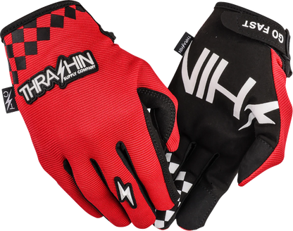 THRASHIN SUPPLY CO. Go Fast Stealth Gloves - Red - XL SV1-18-11