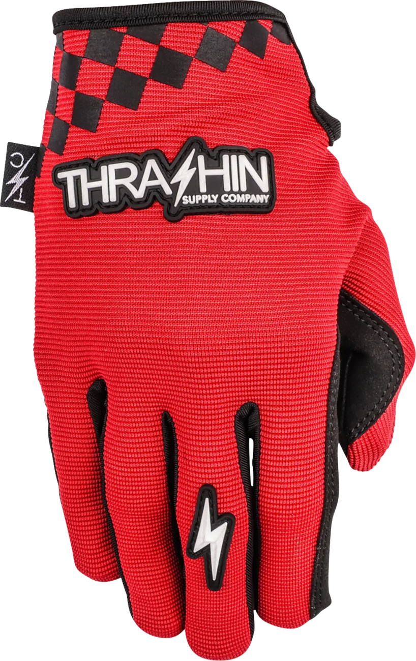 THRASHIN SUPPLY CO. Go Fast Stealth Gloves - Red - XL SV1-18-11