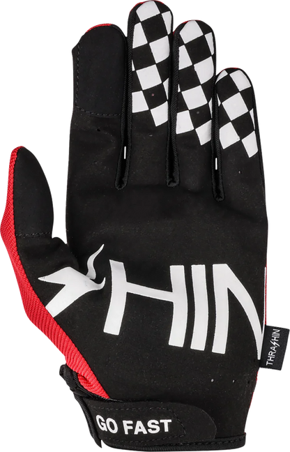 THRASHIN SUPPLY CO. Go Fast Stealth Gloves - Red - XL SV1-18-11