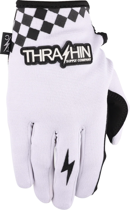 THRASHIN SUPPLY CO. Go Fast Stealth Gloves - White - XL SV1-10-11