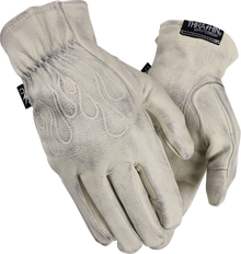THRASHIN SUPPLY CO. Roper Leather Gloves - Bone White - XS TRG-00-07