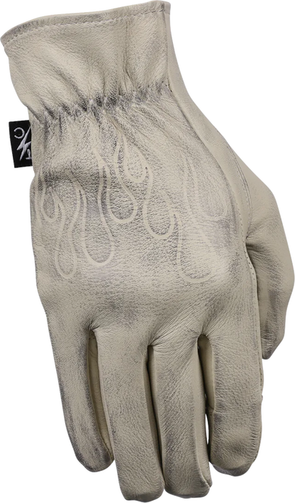 THRASHIN SUPPLY CO. Roper Leather Gloves - Bone White - 3XL TRG-00-13