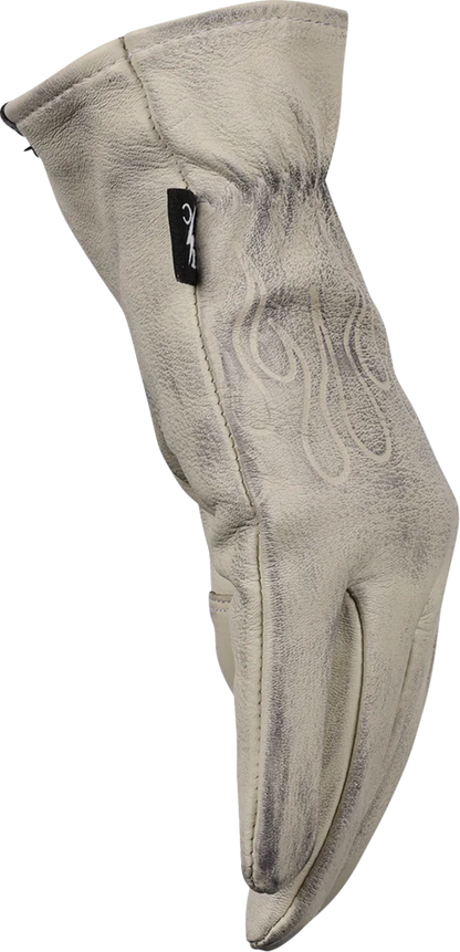 THRASHIN SUPPLY CO. Roper Leather Gloves - Bone White - 3XL TRG-00-13