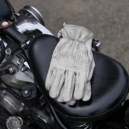 THRASHIN SUPPLY CO. Roper Leather Gloves - Bone White - 3XL TRG-00-13