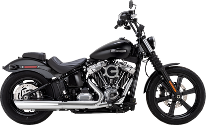 VANCE & HINES Twin Slash Slip-On Muffler - Chrome - Softail 16750