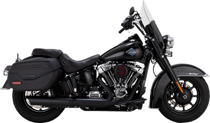 VANCE & HINES Twin Slash Slip-On Muffler - Black - Softail 46750