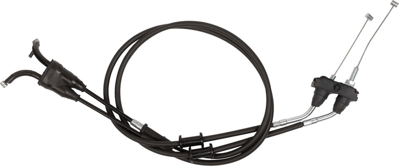 MOOSE OFFROAD Black Vinyl Throttle Cable - Stock Length - Yamaha 250 45-1281