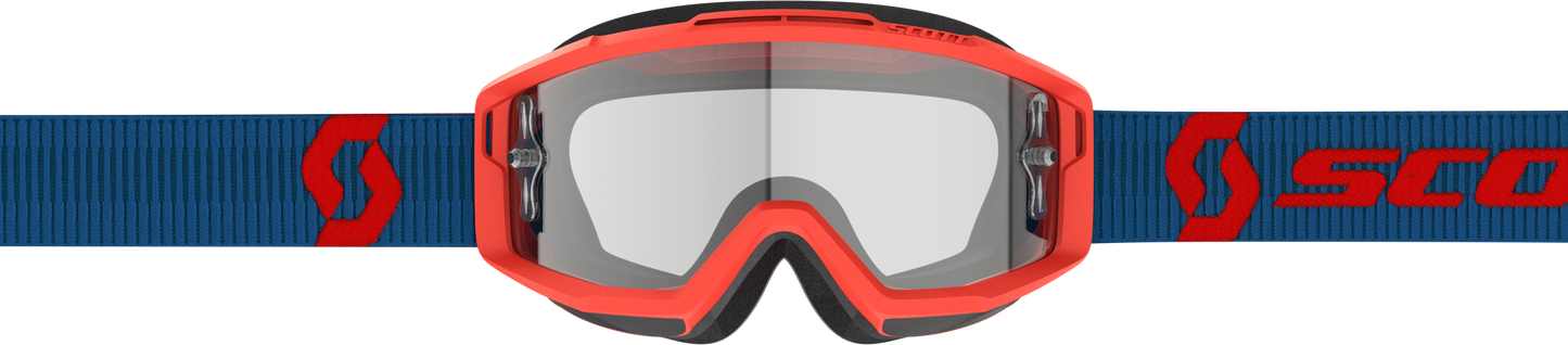 Split Otg Goggle Drk Blue/Neon Rd Clear Works