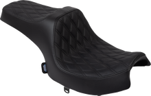 DRAG SPECIALTIES SEATS Predator III Seat - Vinyl - Double Diamond - Black Stitch - Challenger '20-'25 4718B