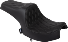 DRAG SPECIALTIES SEATS Predator III Seat - Solar Leather - Double Diamond - Black Stitch - Challenger '20-'25 4718F