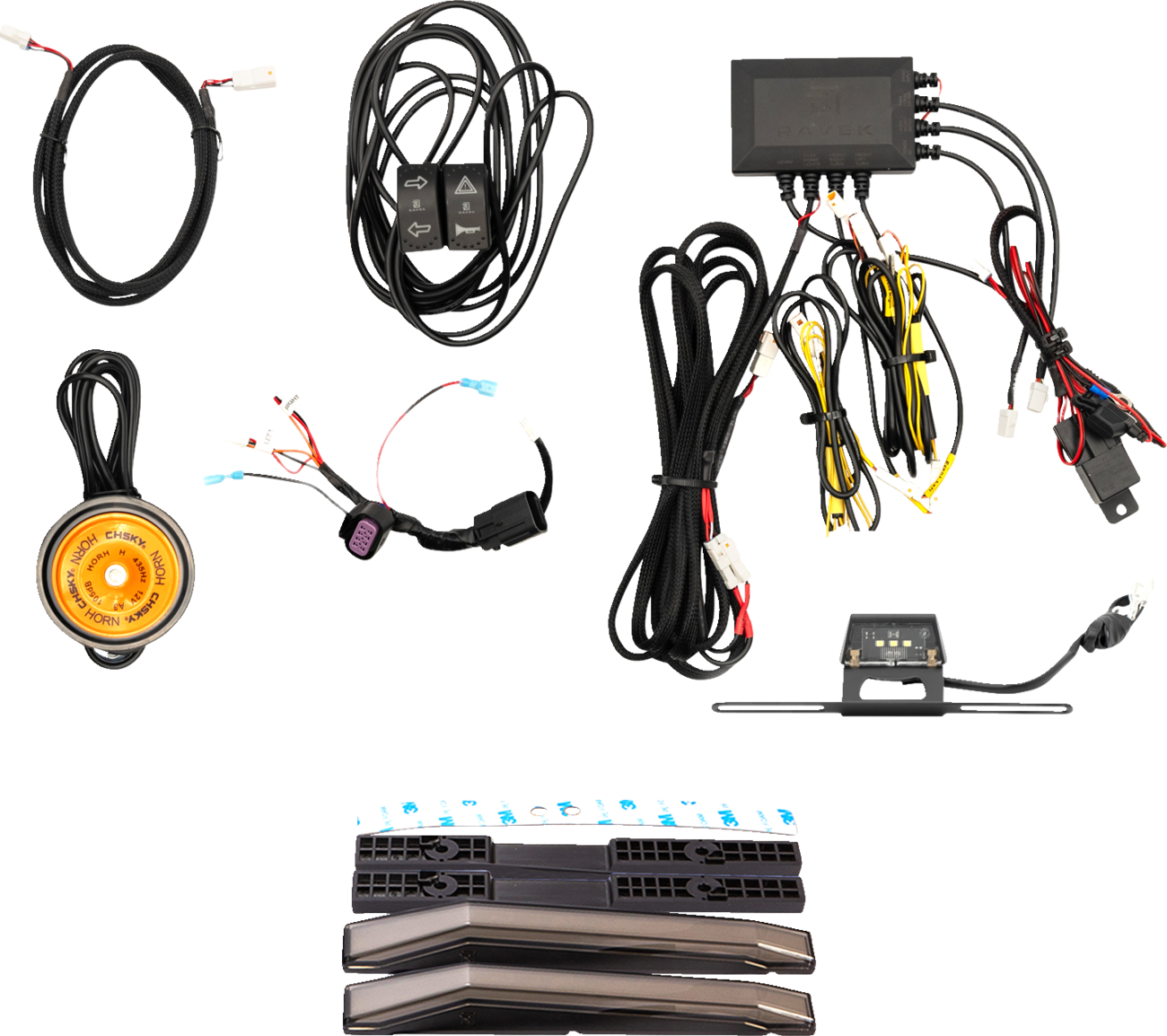 RAVEK Turn Signal Kit - Amber - White Running Light - Kawasaki KRF800 Teryx 67-5000