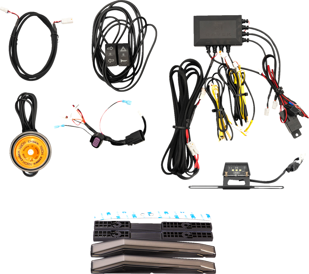 RAVEK Turn Signal Kit - Amber - White Running Light - Yamaha Viking 69-3000