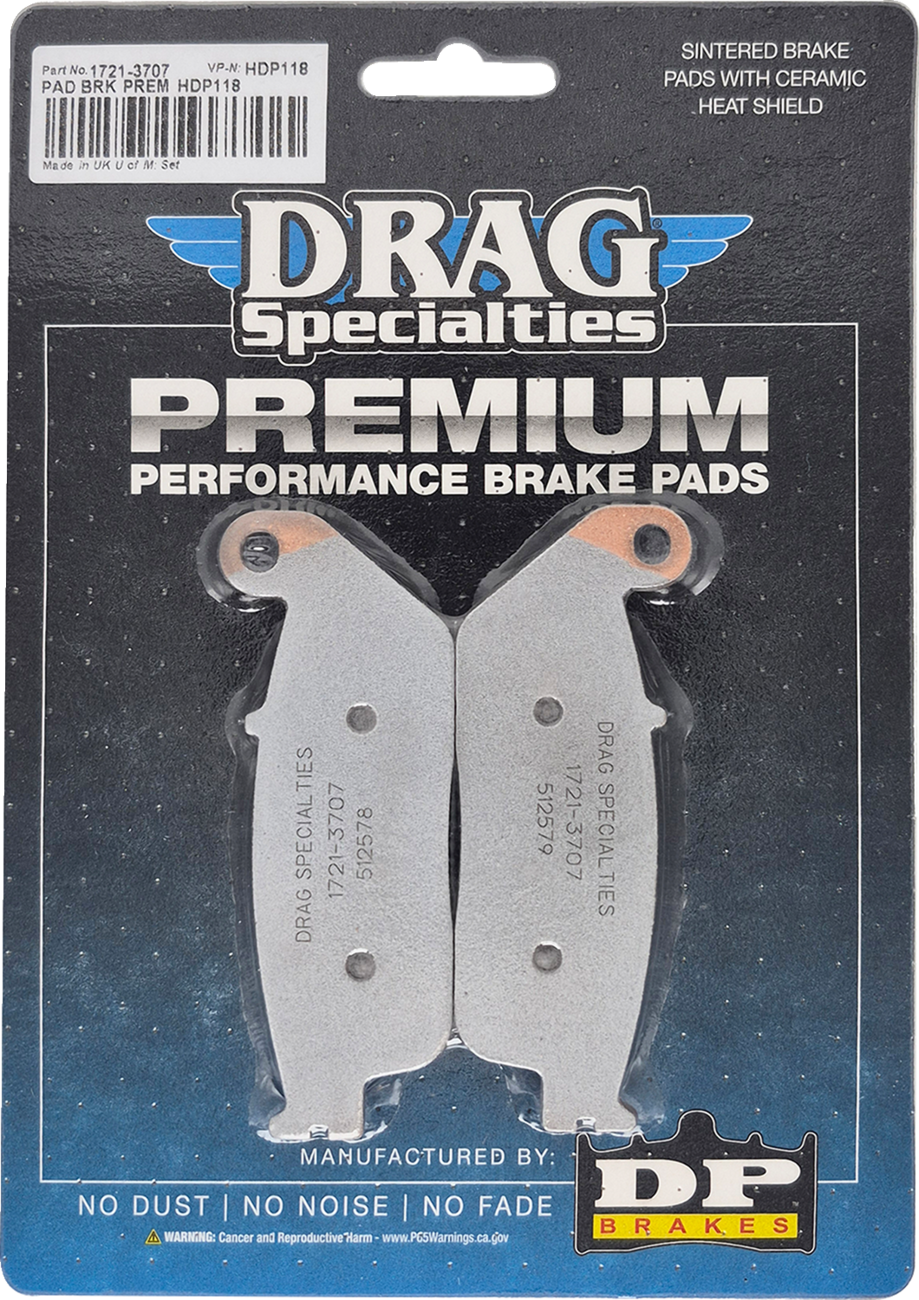 DRAG SPECIALTIES Sintered Brake Pads HDP118