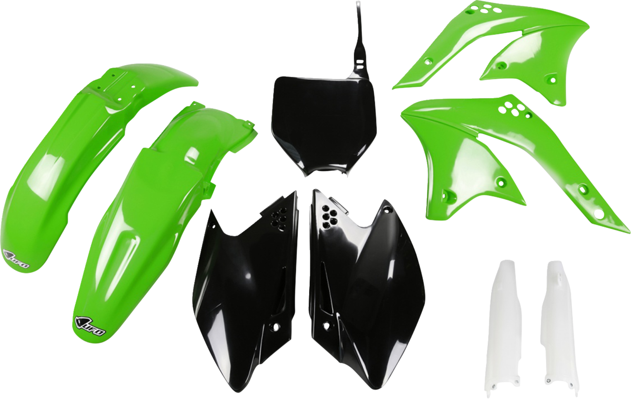 UFO Body Kit - OEM Green/Black - Kawasaki - KX '08 KAKIT210F@999