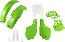 UFO Body Kit - OEM Green/White - Kawasaki - KX '93-'95 KAKIT187F@999