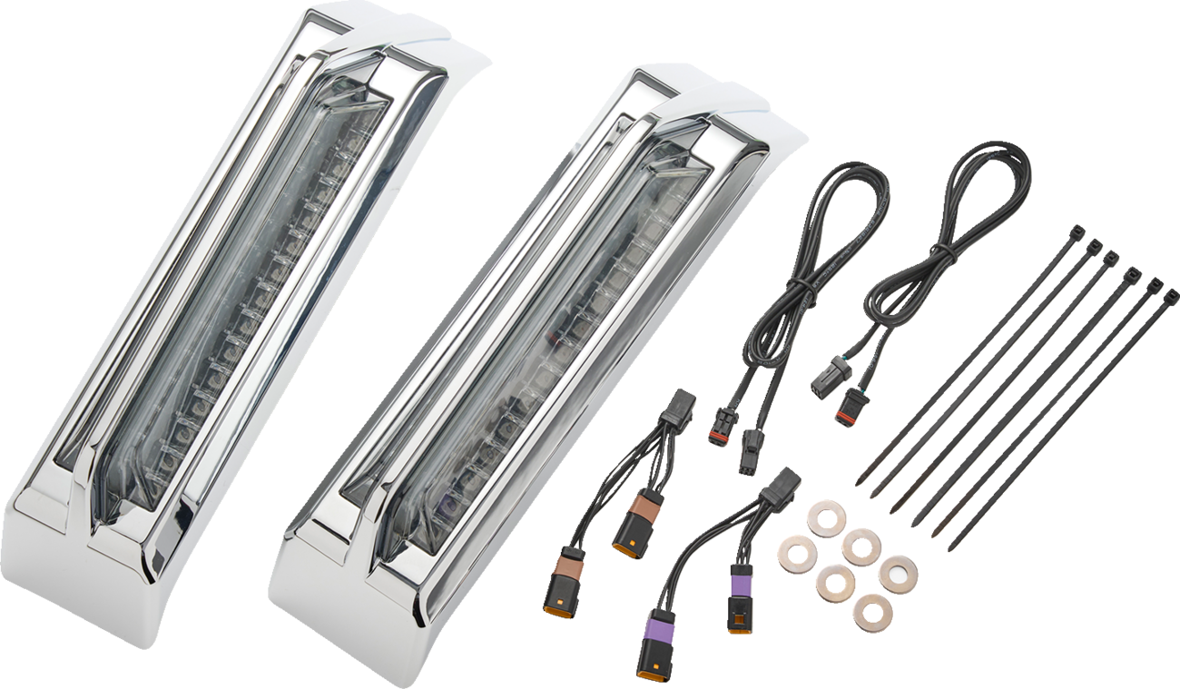 CIRO Filler Panel Tail Lights - Smoke Lens - Chrome 42050