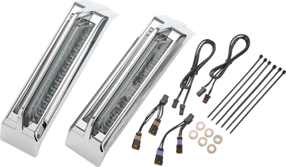 CIRO Filler Panel Tail Lights - Smoke Lens - Chrome 42050