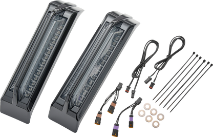 CIRO Filler Panel Tail Lights - Smoke Lens - Black 42051