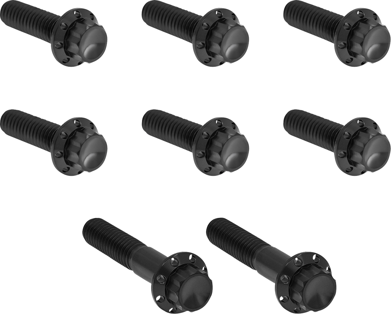 ARLEN NESS Bolt Kit - Trap Door - Titanium - 12-Point - Twin Cam/6-Speed - Black 300-713