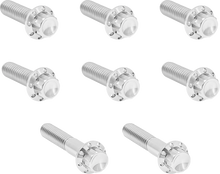 ARLEN NESS Bolt Kit - Trap Door - Titanium - 12-Point - Twin Cam/6-Speed - Polished 300-712