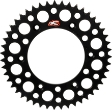 RENTHAL Rear Sprocket - Aluminum - 49 Tooth - Black - Gas Gas/Husqvarna/KTM 441U-428-49GPBK
