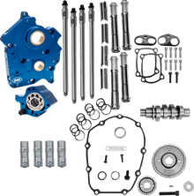S&S CYCLE Cam Chest Kit - 496 Gear Drive Cam - Oil Cooled - Chrome Pushtubes - M8 310-1382