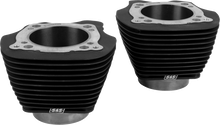 S&S CYCLE Cylinder Set - 4.320" Bore - Unhoned - Black w/o Highlighted Fins - M8 910-1006A