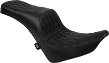 DRAG SPECIALTIES SEATS Freedom Seat - Solar Leather - Double Diamond Black Stitch - FL/FX '18-'25 4719F